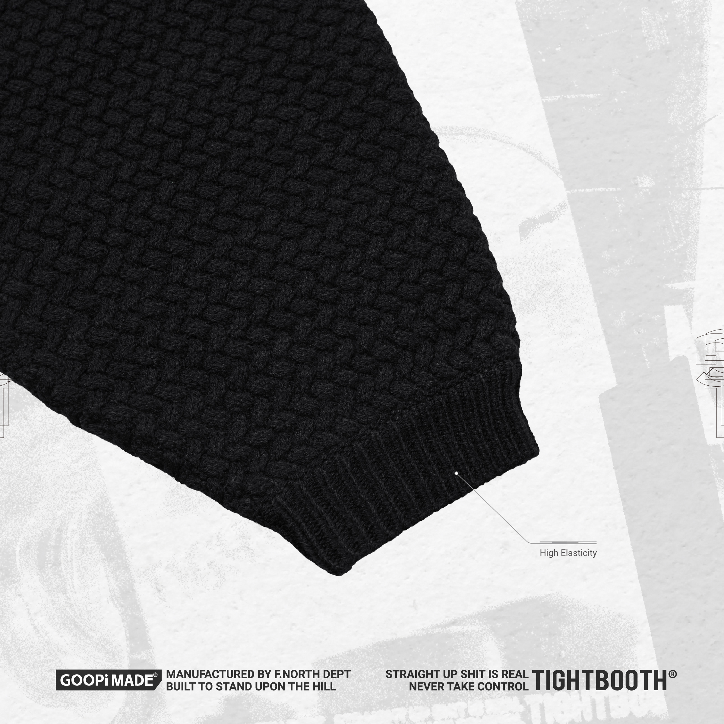 GMT-01S” Colossal Knit Sweater - Shadow