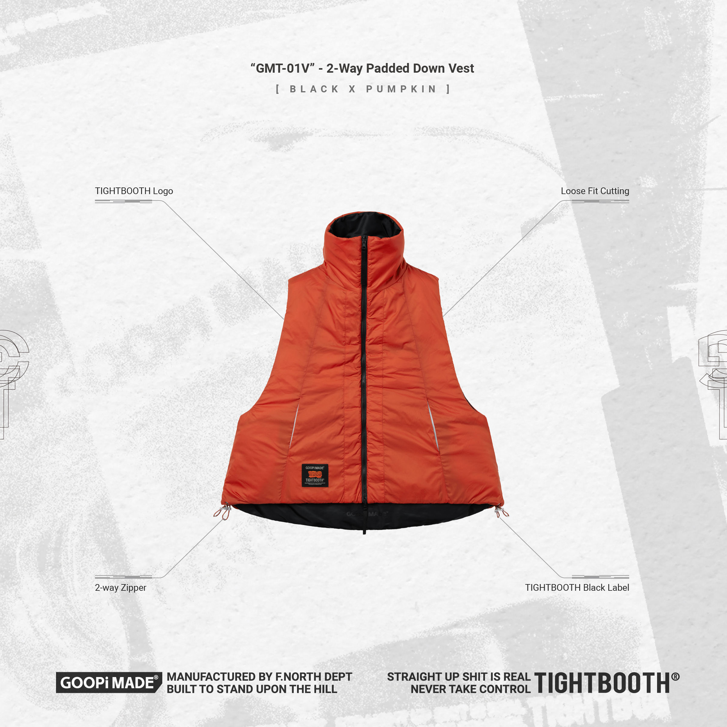 【新品】GOOPiMADE TIGHTBOOTH 2-Way Down Vest original.jpg?1702913972