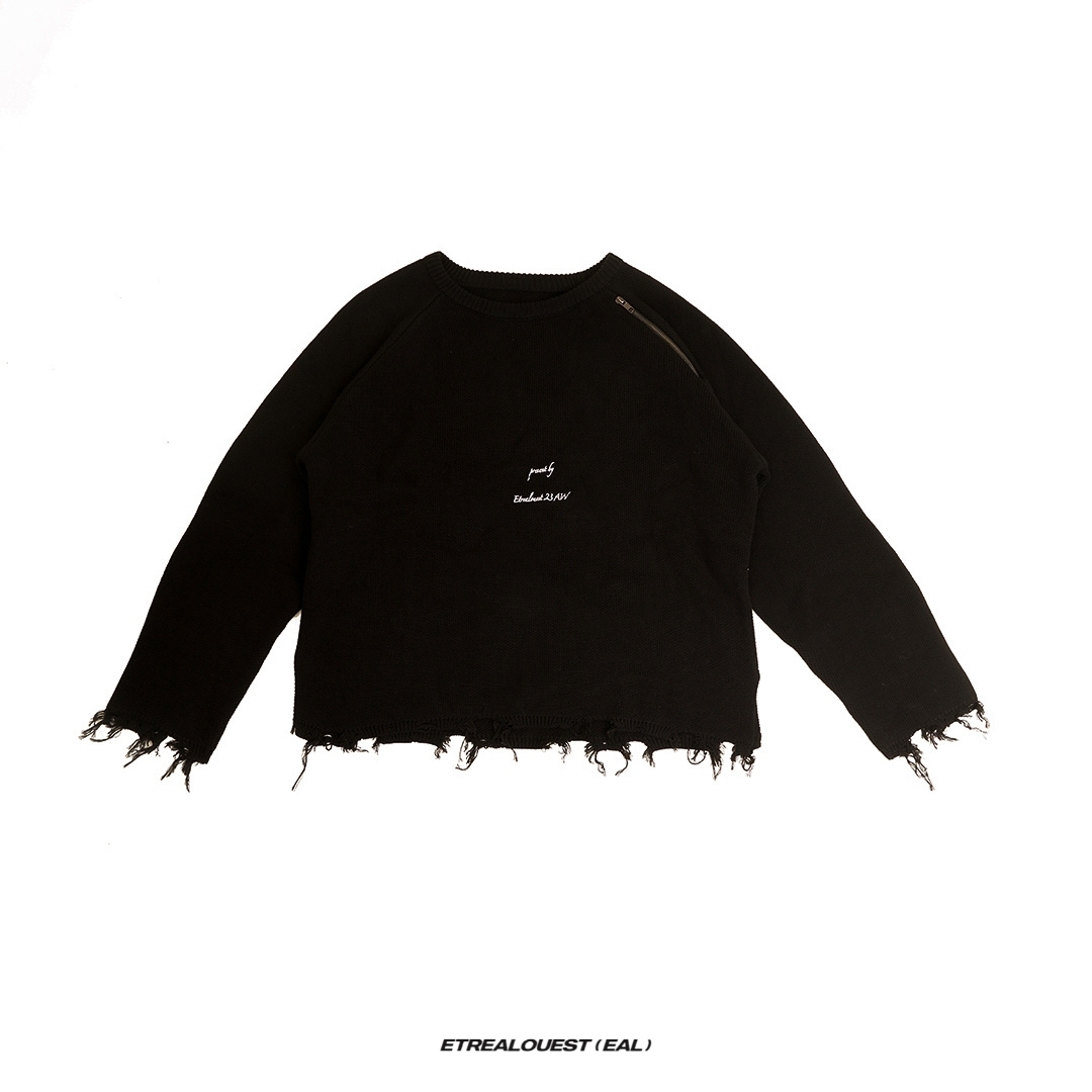 E'TREALOUEST Side Knit Sweater