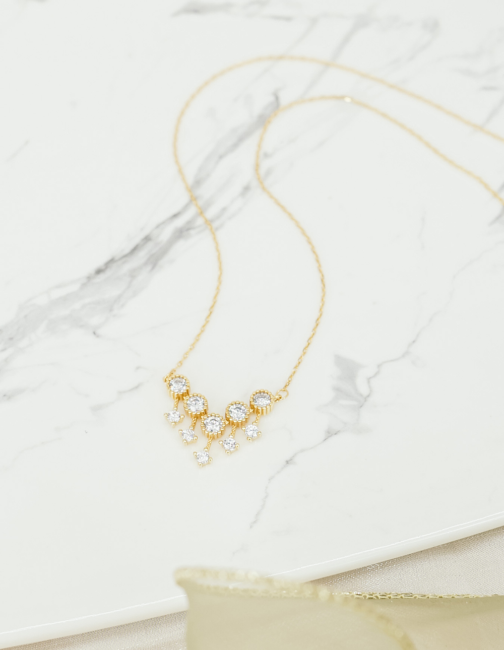 925 純銀流星水鑽項鍊