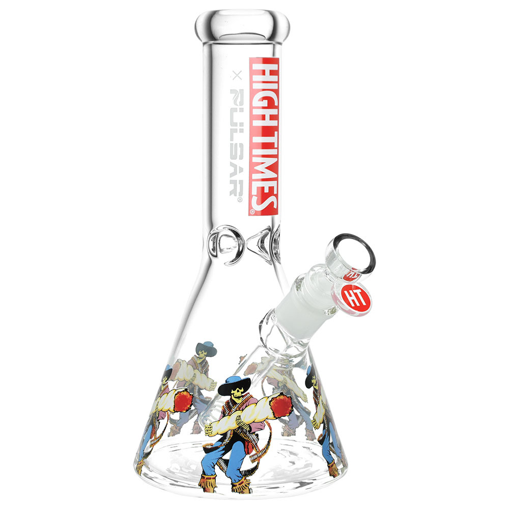 HIGH TIMES X PULSAR BEAKER WATER PIPE - COWBOYS
