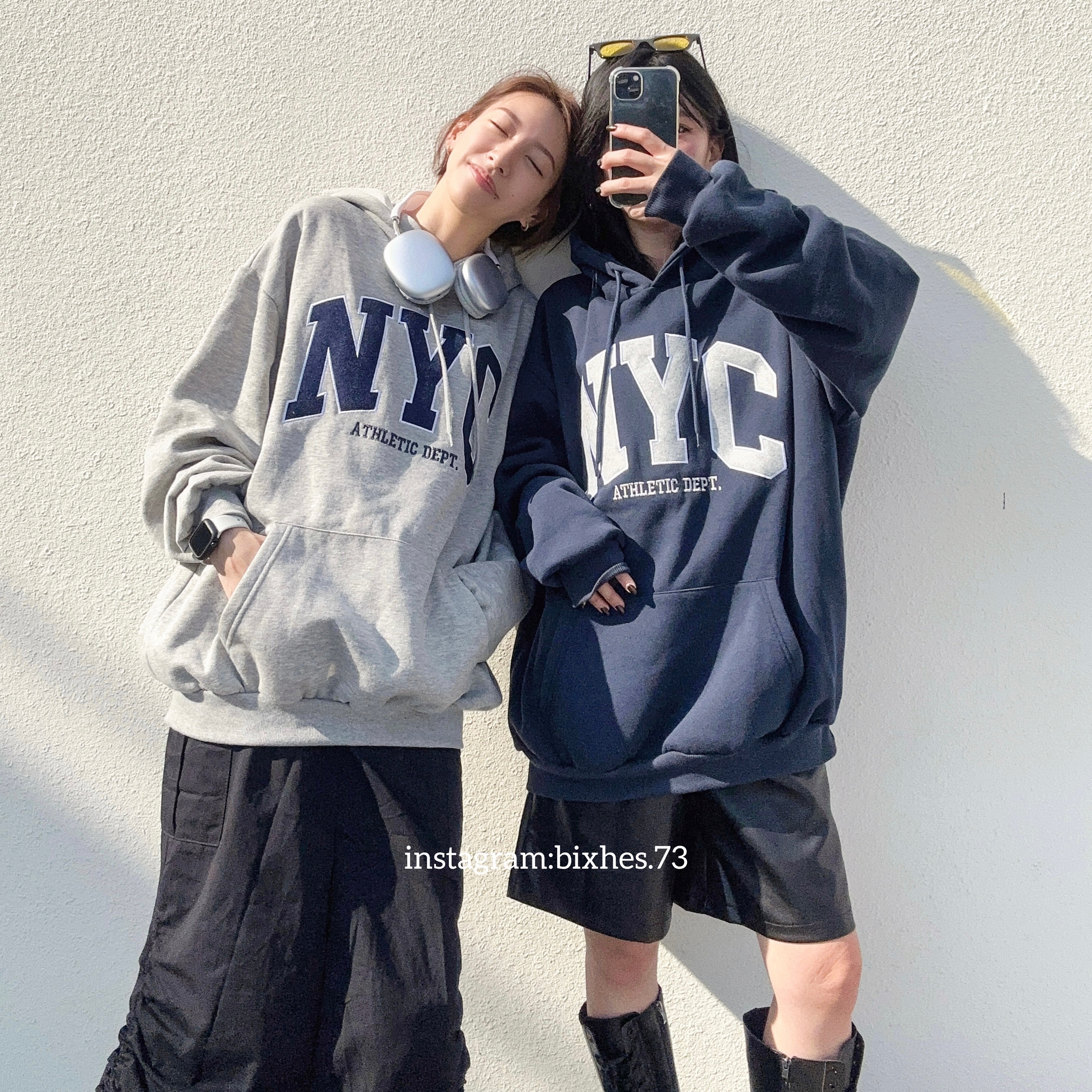 電繡大NYC帽T(B00061)