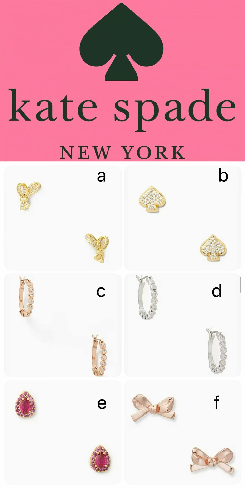 【預購】Kate Spade F121828 耳環