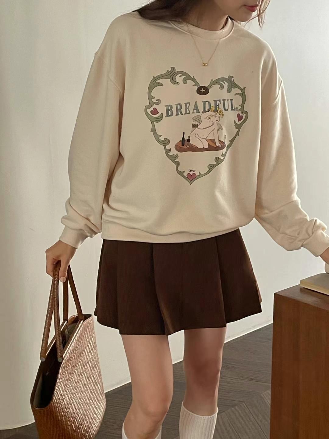 邱比特奶茶色鋪毛上衣