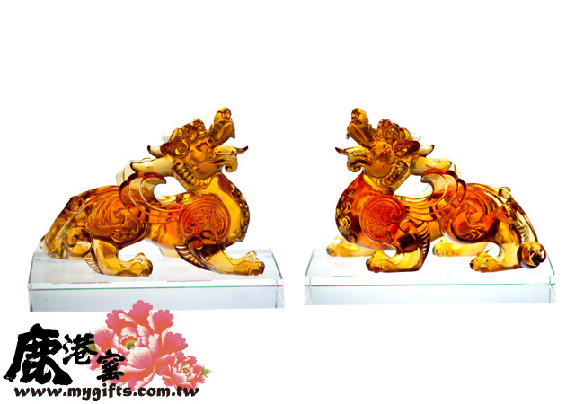 琉璃貔貅擺飾推薦｜開運吉祥物招財納福對裝