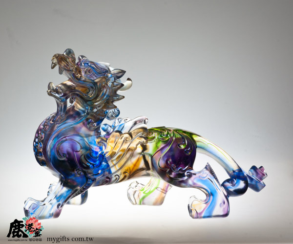 琉璃貔貅擺飾｜特大招財瑞獸 開運鎮宅的感謝祝福禮品