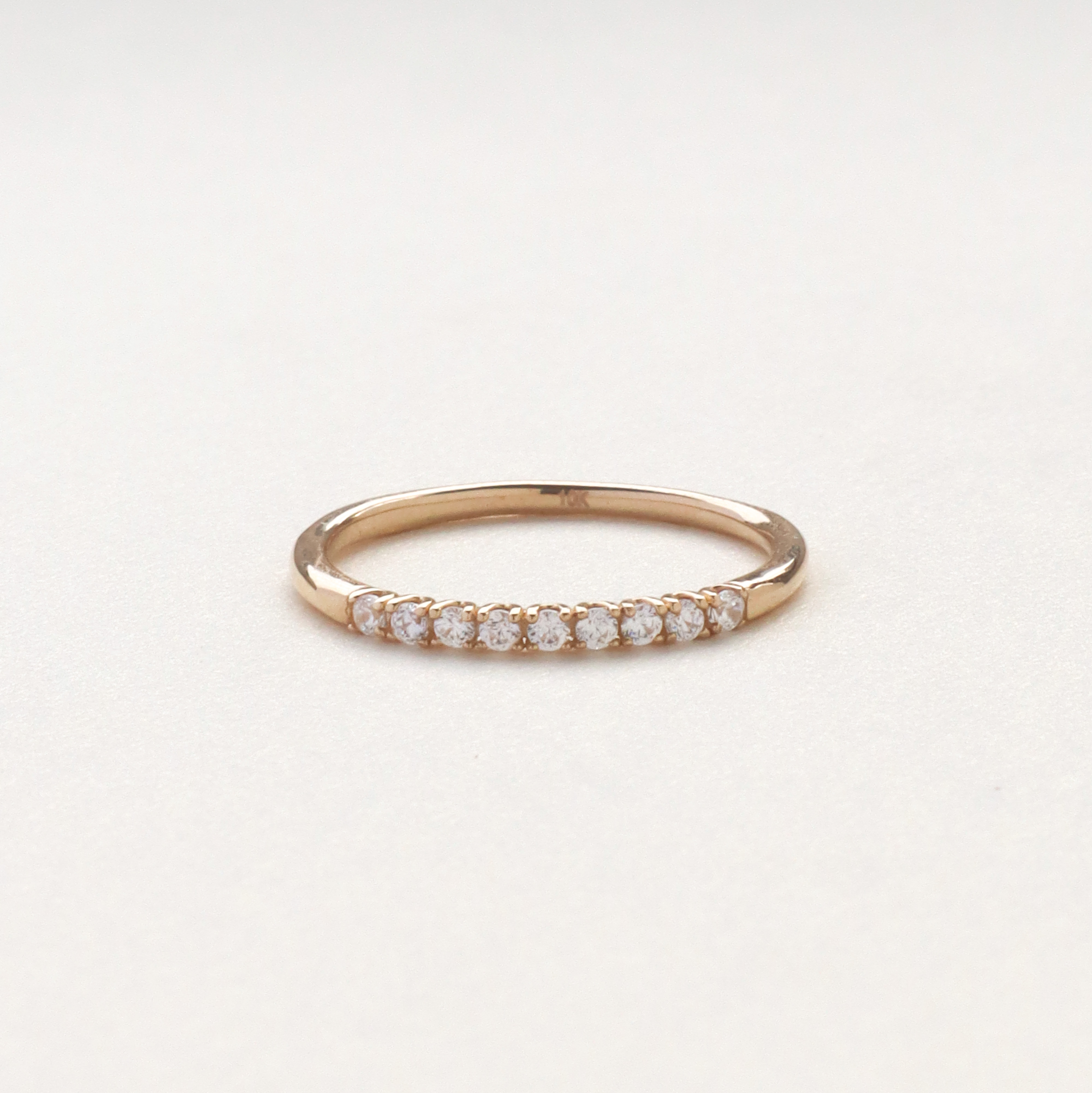 10K/經典排鑽戒指