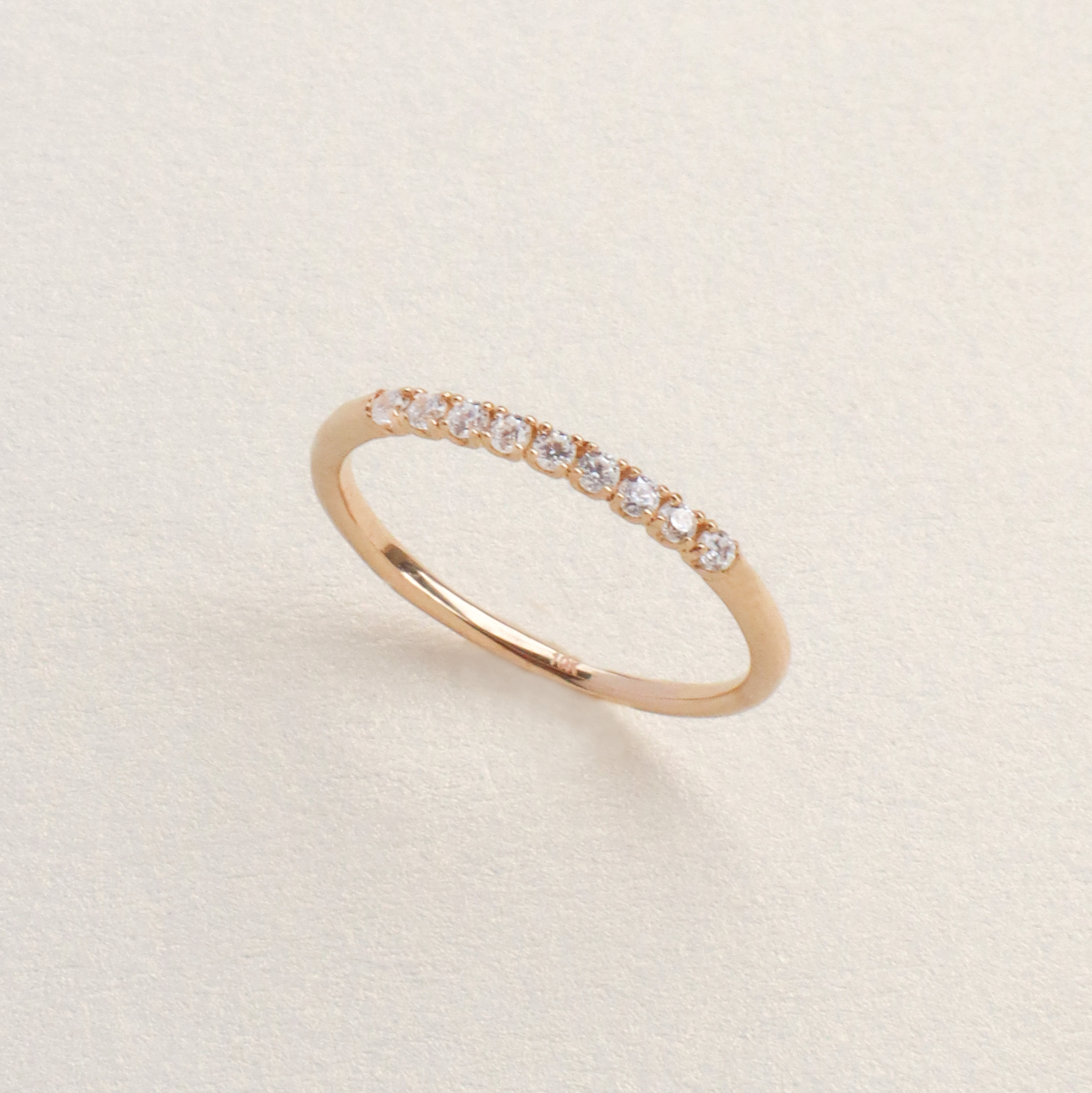 10K/經典排鑽戒指