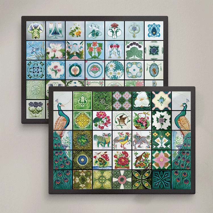 臺灣花磚磁鐵組