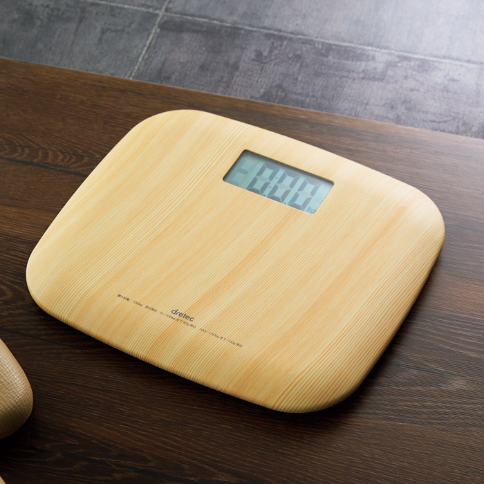 Dretec BS-171NW 日式淺色木紋 高品質 電子體重磅