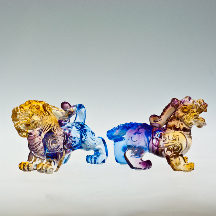 琉璃小貔貅對擺飾獎牌推薦｜招財開運 企業送禮首選