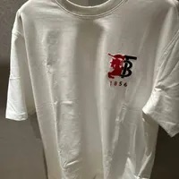 [S] BURBERRY HESFORD TB MONOGRAM T-SHIRT,WHITE, 155171A1464-WHITE (SB71)