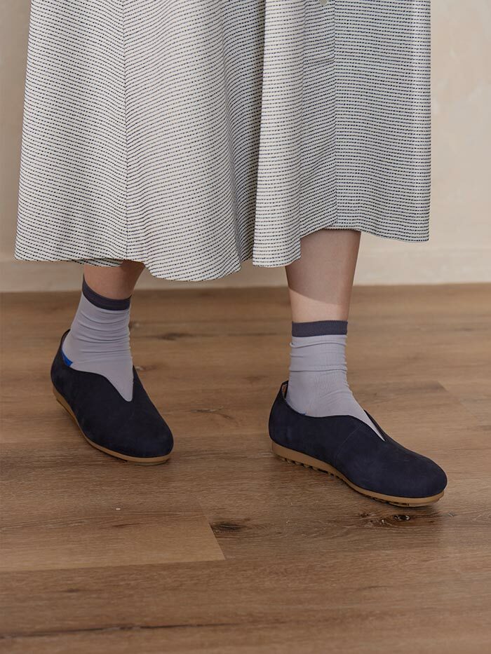 法國麵包鞋-藍帶