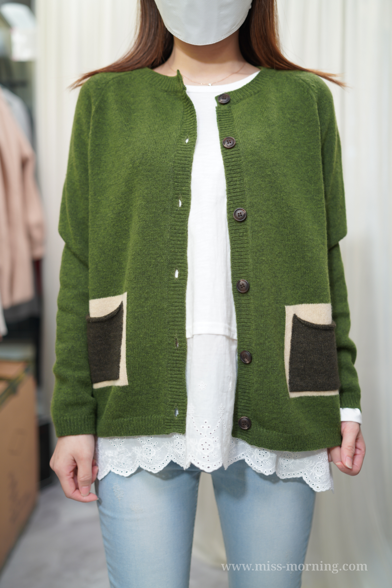 100% 高質wool 外套上衣兩穿(13594)