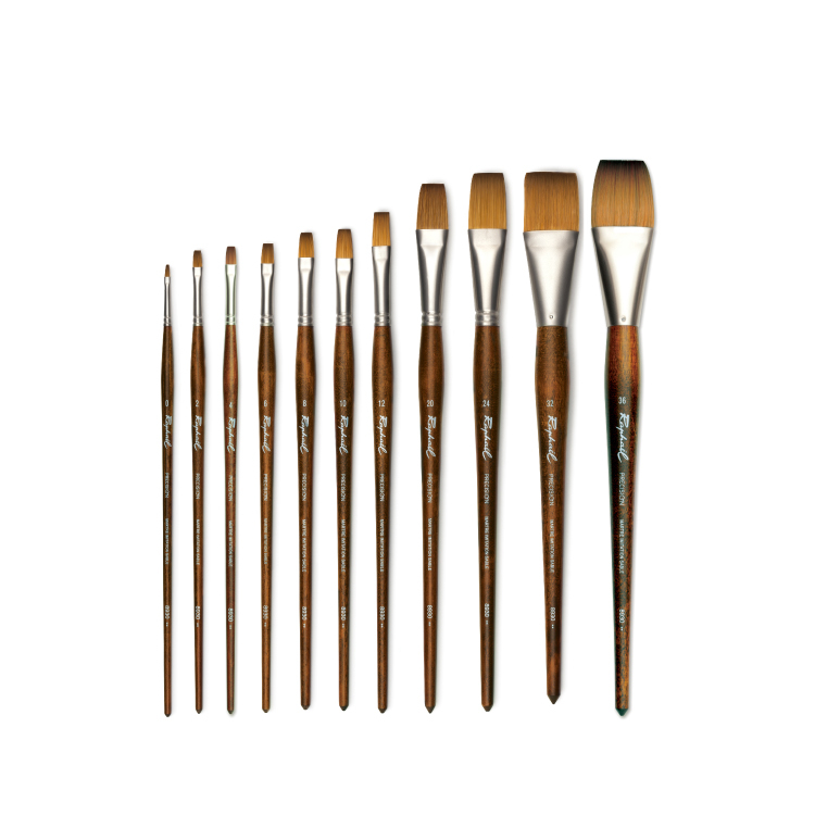 法國 Raphael 拉斐爾 8930 Precision 仿貂尼龍長平筆 0-36號