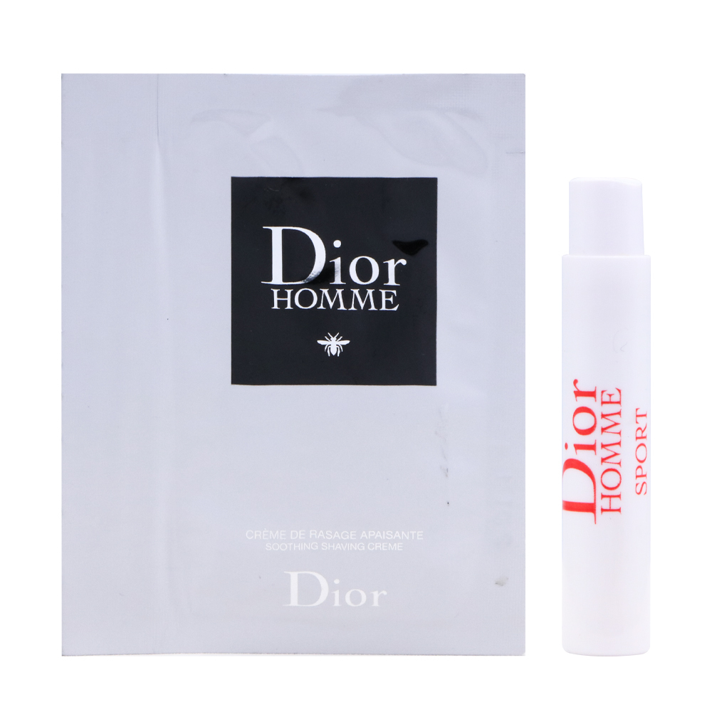 Dior 迪奧 Homme 男仕刮鬍體驗禮 (刮鬍霜5ml+Homme Sport淡香水1ml+鬍後潤膚霜 2ml)