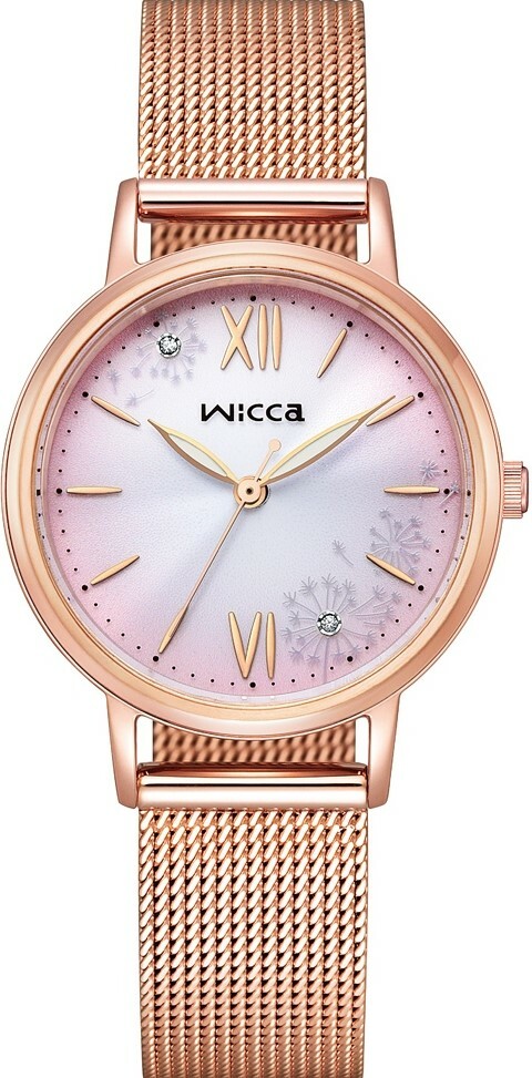 萬年鐘錶 - Citizen - Wicca   少女系列 耶誕氛圍雪花女錶  KP5-166-97  錶徑30.2MM