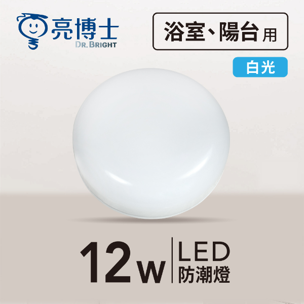 LED 亮面防潮燈  12W