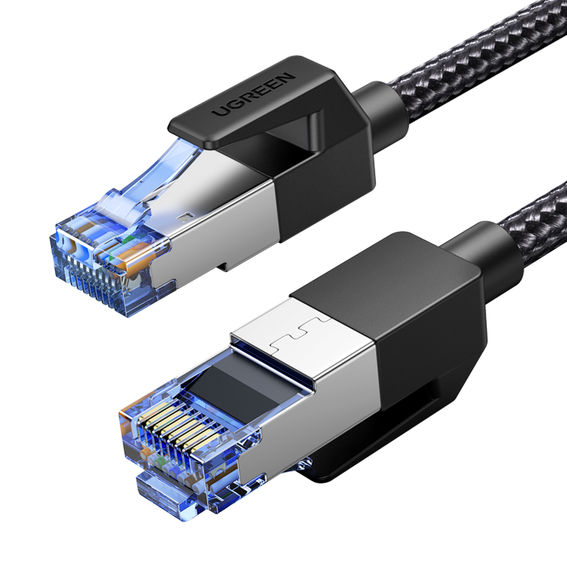 Ugreen Cat8 CLASS I F/FTP Round Ethernet Cable 1/2/3/5/10米_NW153