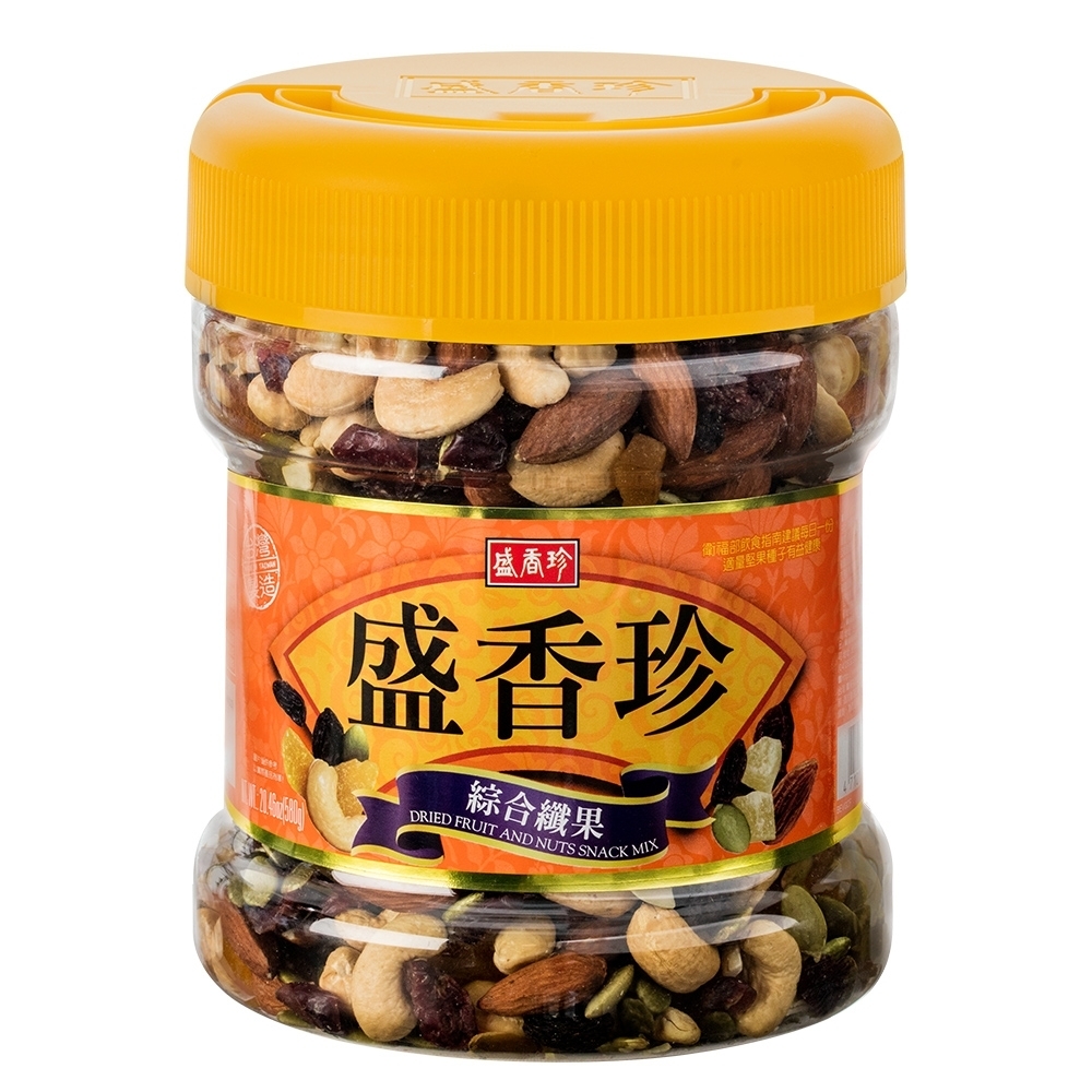 （箱購）盛香珍 綜合纖果禮桶580g(6入/箱)