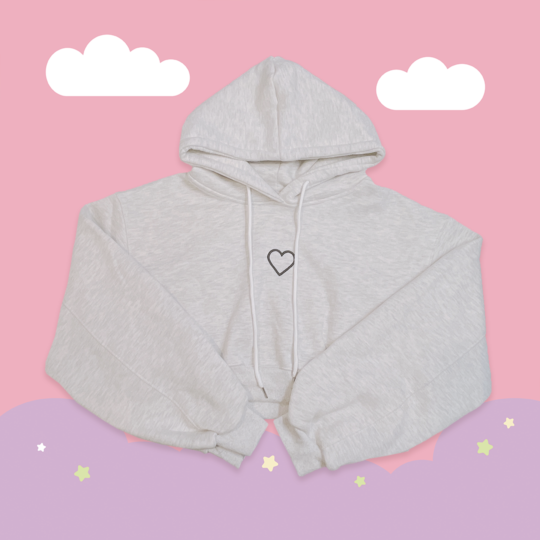 こ♡こ 愛心刺繡短版帽Ｔ