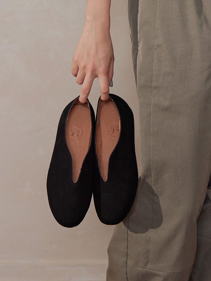 法國麵包鞋-墨黑