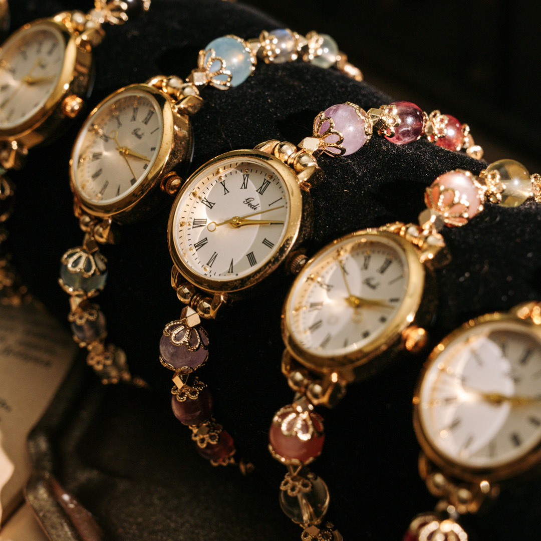 【時光】水晶腕帶手錶-共六款可選