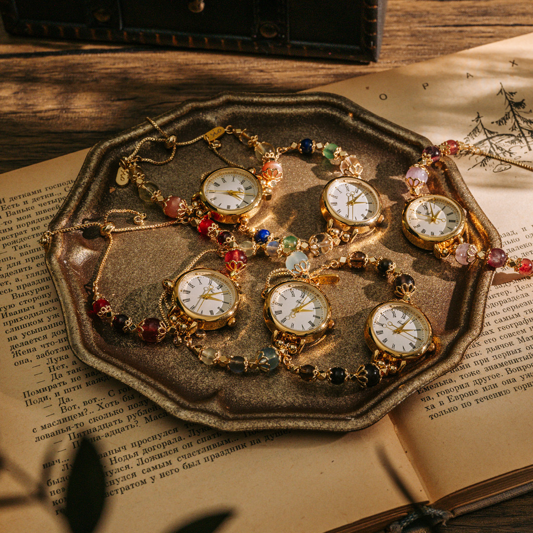 【時光】水晶腕帶手錶-共六款可選