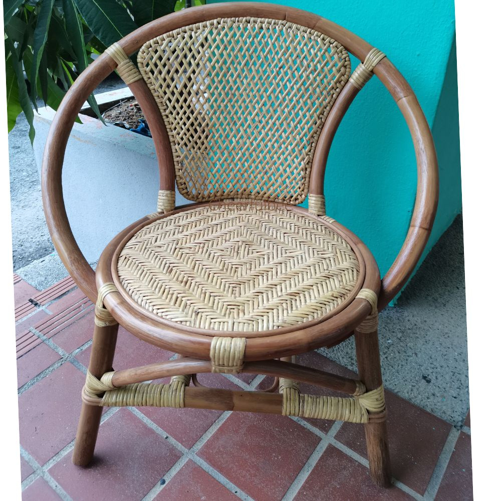 ALINE PREMIUM Minimalist Rattan Chair for Kids Indoor or Outdoor