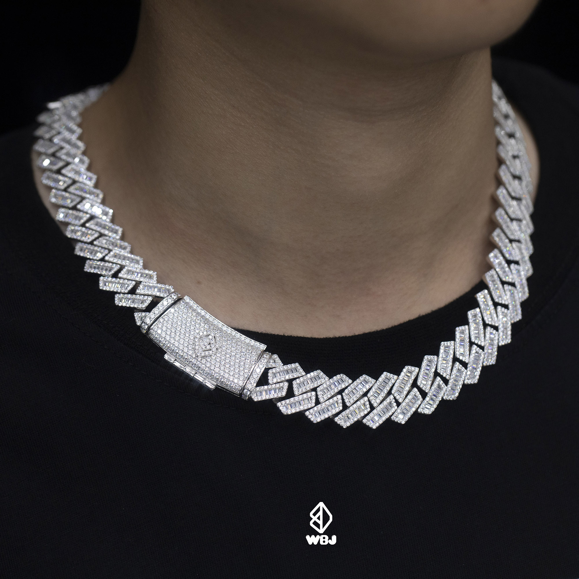 17mm 菱形T方古巴鍊