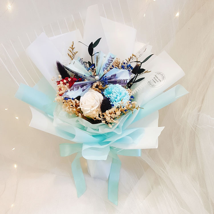 鈔票花束,新款鈔票花束蝴蝶造型鈔票花束,桃園花店,桃園花束,桃園幸福禮物,桃園婚禮小物幸福禮物