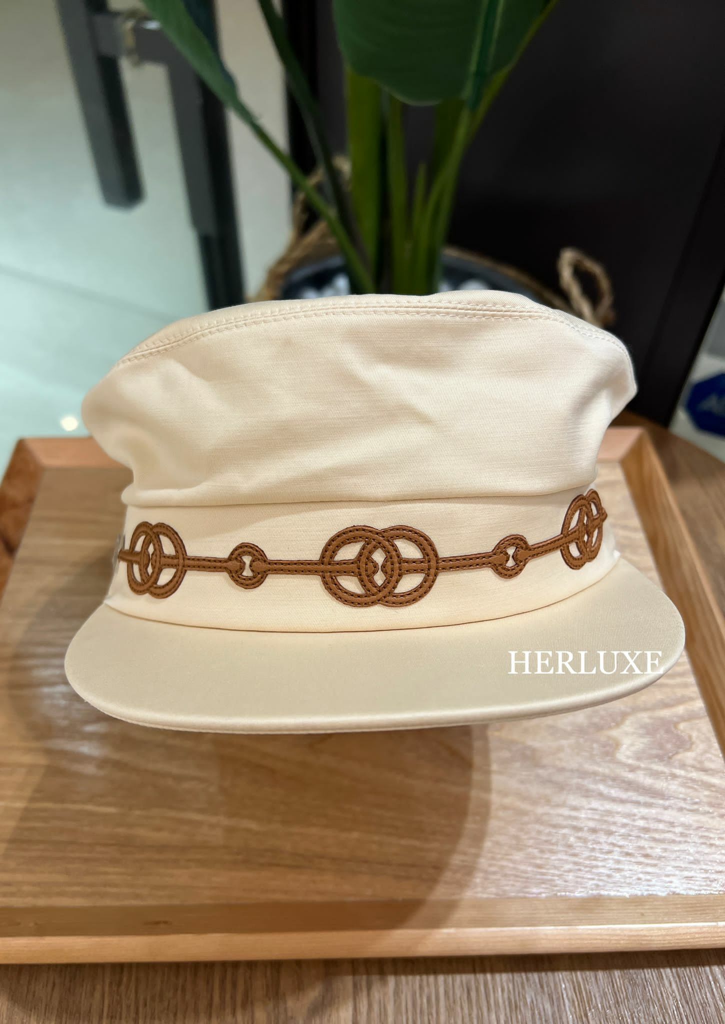 Casquette femme cabourg clique blanc creme （可預訂size）