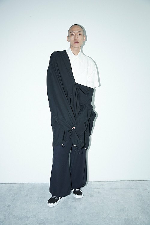 連帽口袋長版上衣