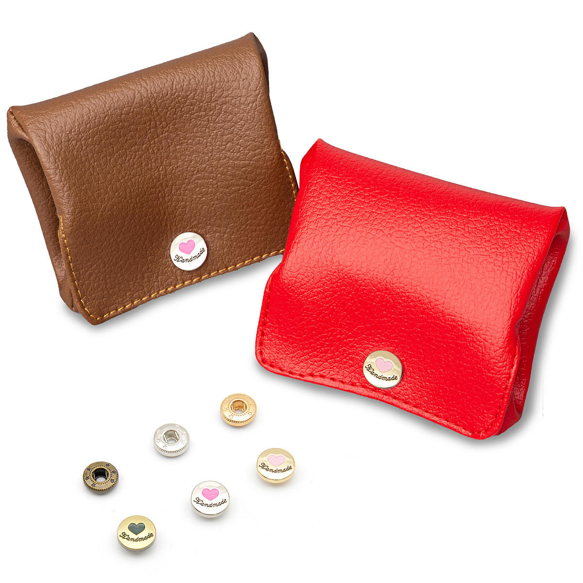 金屬四合壓釦【愛心款式】