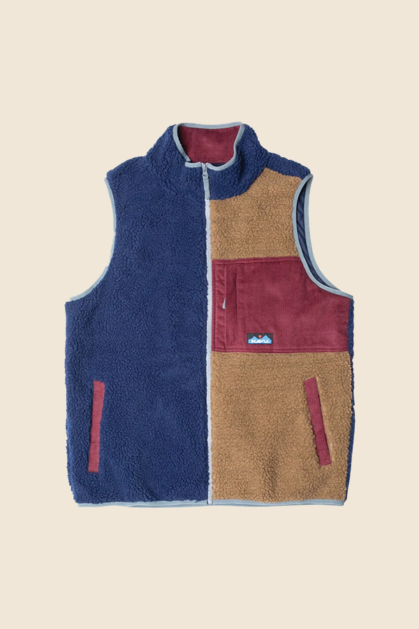 KAVU - Cooper 羊羔絨毛背心 - Cherry Wood Falls