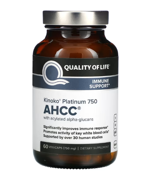 [現貨] AHCC 米蕈多醣體 750毫克 60粒 Quality of Life Labs AHCC