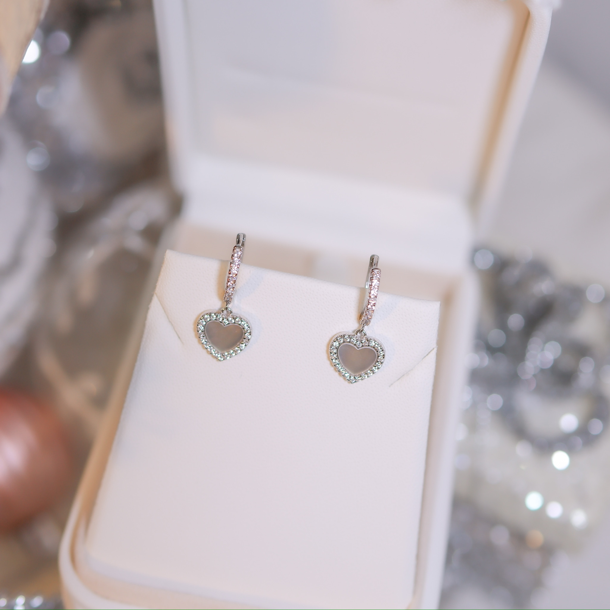 | 925純銀・白金・ 玫瑰金 | 心底的珍藏耳環 (銀/玫瑰金) | EA0716 |