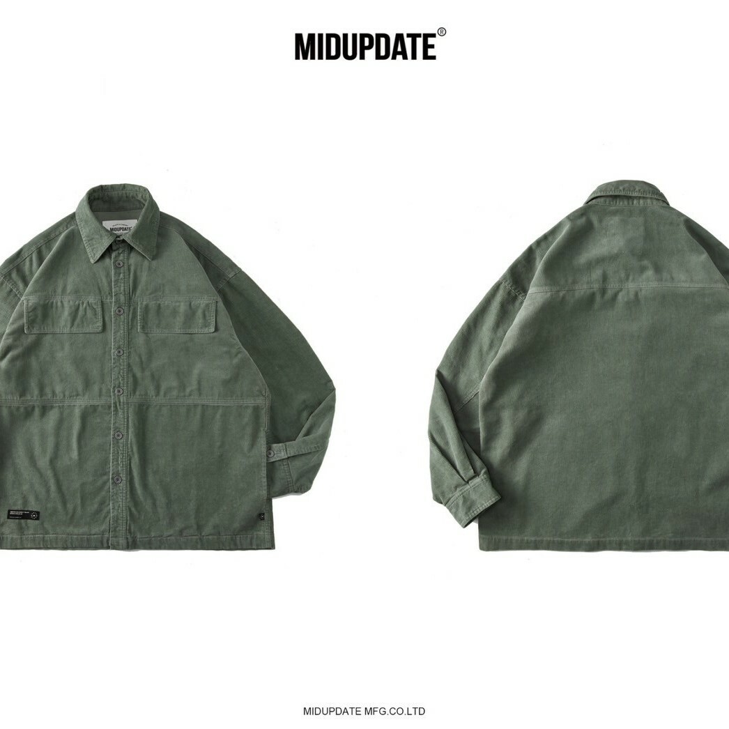 MIDUPDATE 工作燈芯絨襯衫外套 MU152