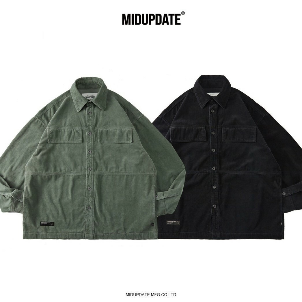 MIDUPDATE 工作燈芯絨襯衫外套 MU152