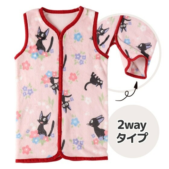 兩穿保暖背心 魔女宅急便 吉吉和花朵