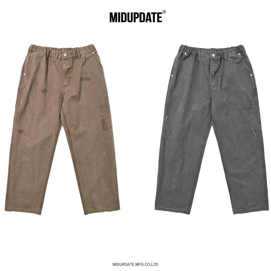 MIDUPDATE 古著工裝潑墨破壞褲 MUP19