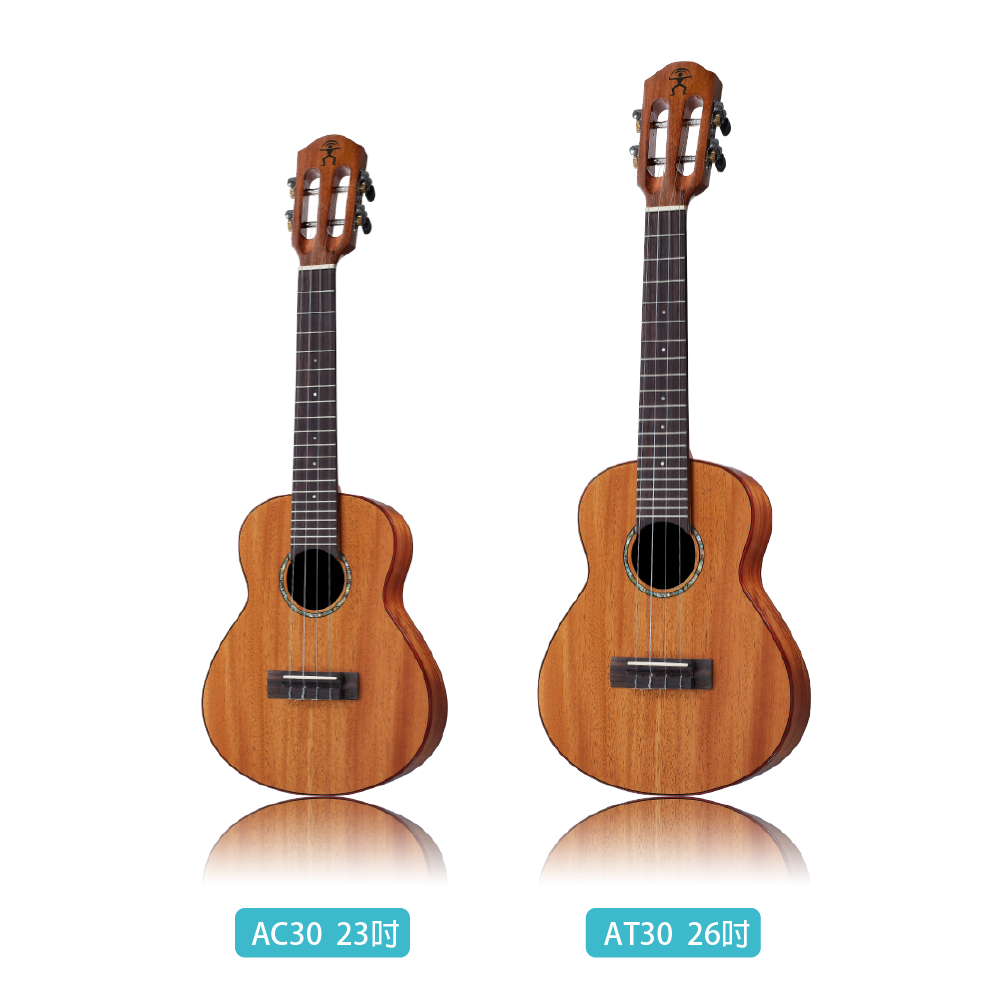 aNueNue aNueNue / 夏威夷夢30系列 全單烏克麗麗(全桃花心木)(原聲款/插電款)(AC30E/AT30E) 彩虹人官方認證 第 2 張圖片｜三峽烏克麗麗