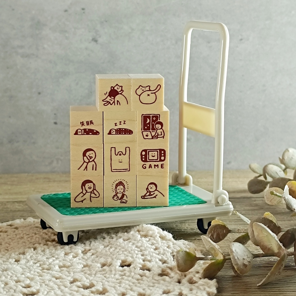 日本little lu．15mm系列原創印章