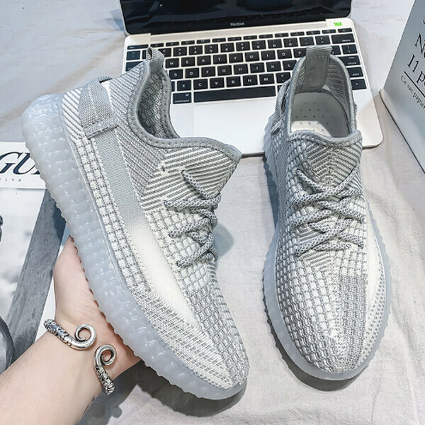 Spring and summer breathable fly knit sneakers casual coconut cloth shoes