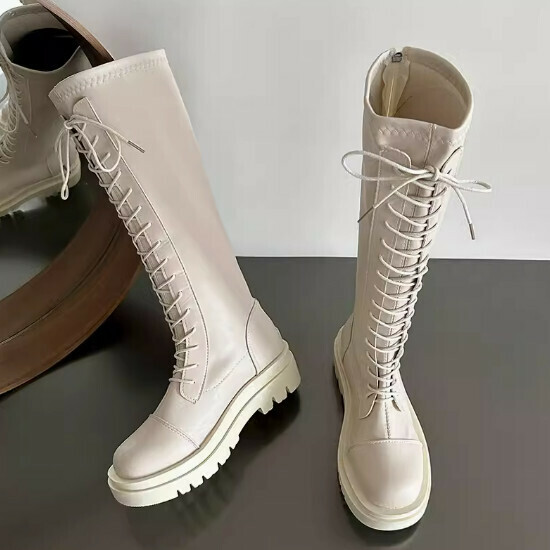 Long lace-up boots (upgraded version)