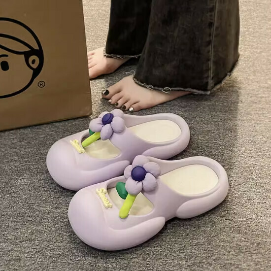 瑪麗珍洞洞鞋女涼拖鞋(包頭拖)