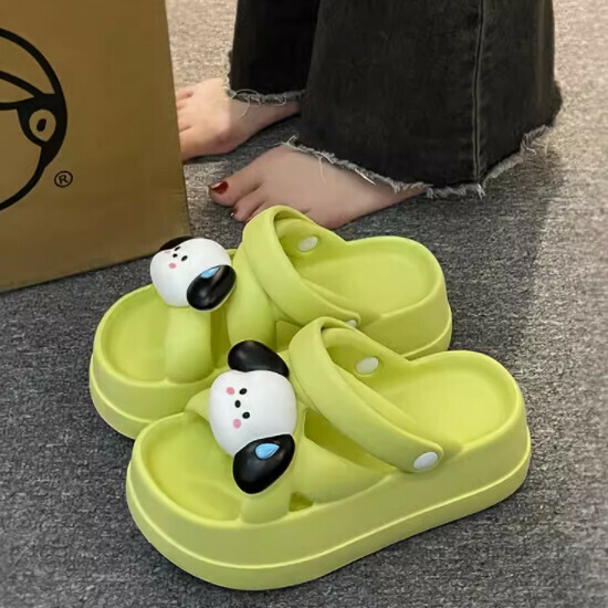 鬆糕厚底女涼拖鞋(小狗)