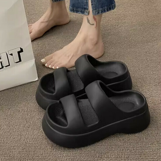 鬆糕厚底女涼拖鞋(B版)