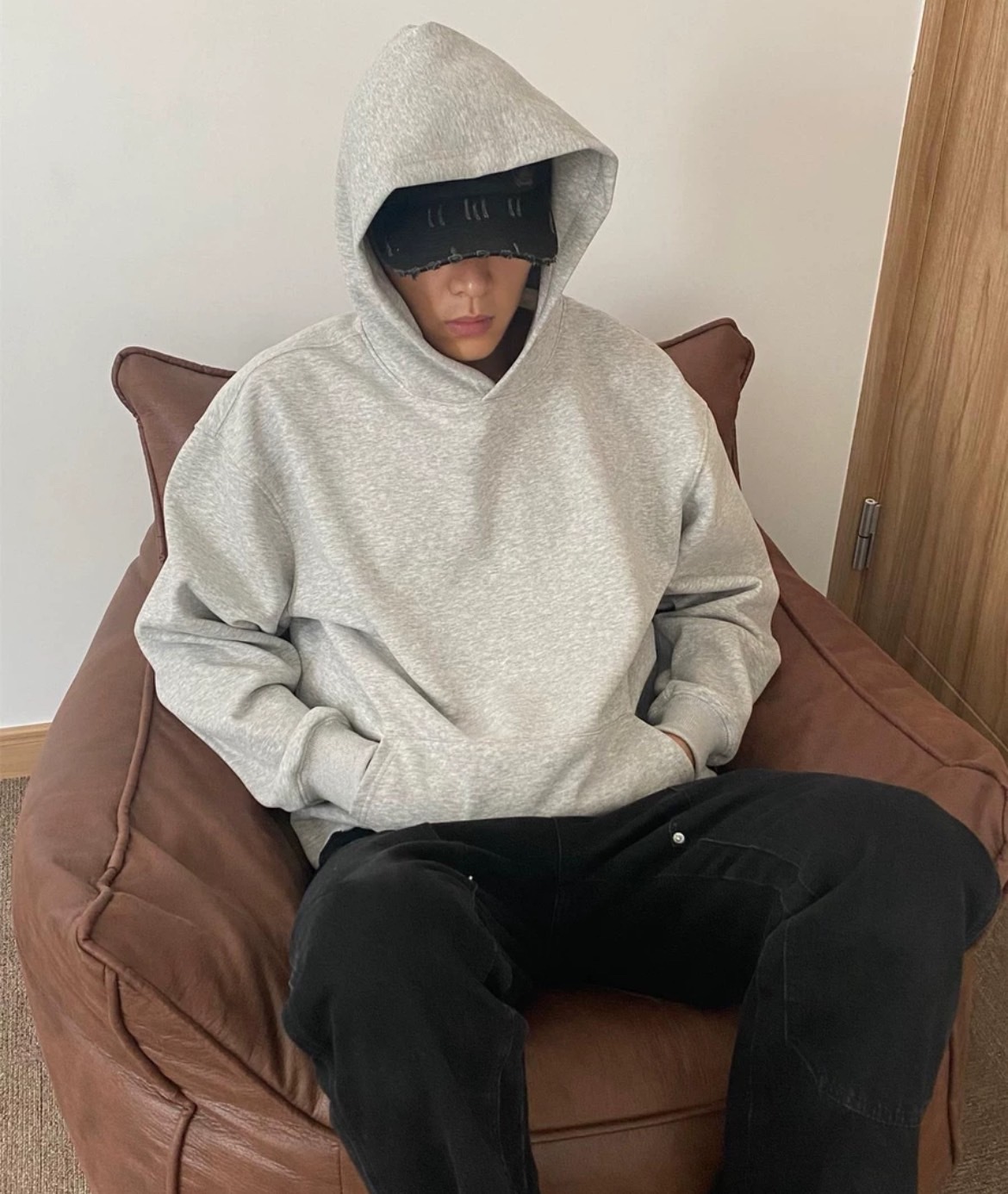 水洗刷破老帽/單一色