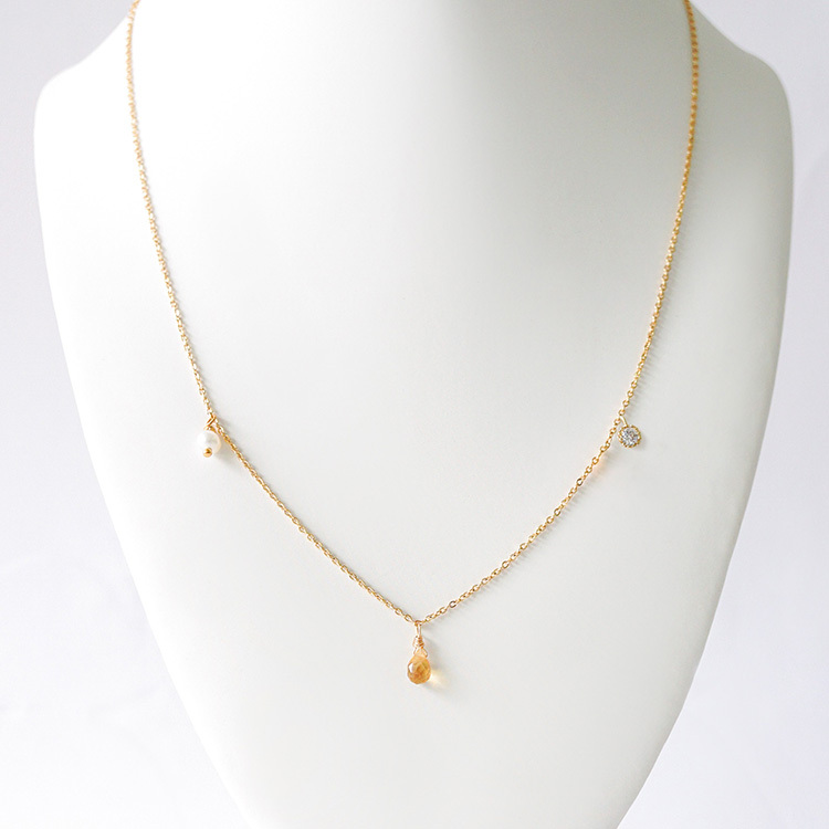 ｜財運｜彩虹糖 – 黃水晶 – 項鍊